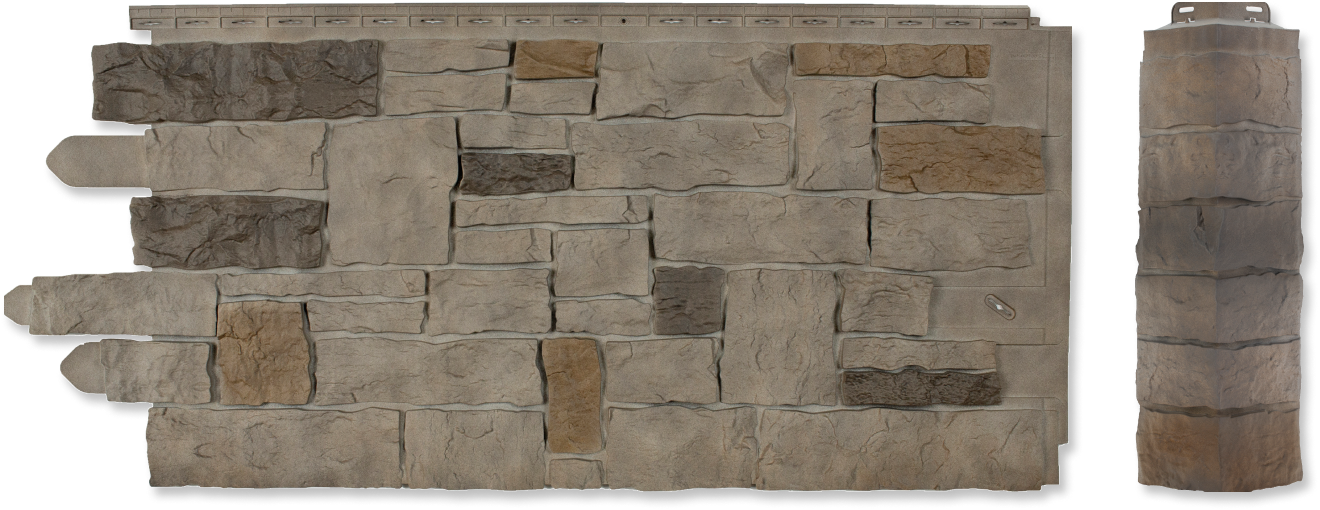 Novik® Sand Blend Stacked Stone Polymer Corner Novik® Sand Blend Stacked Stone Polymer Corner